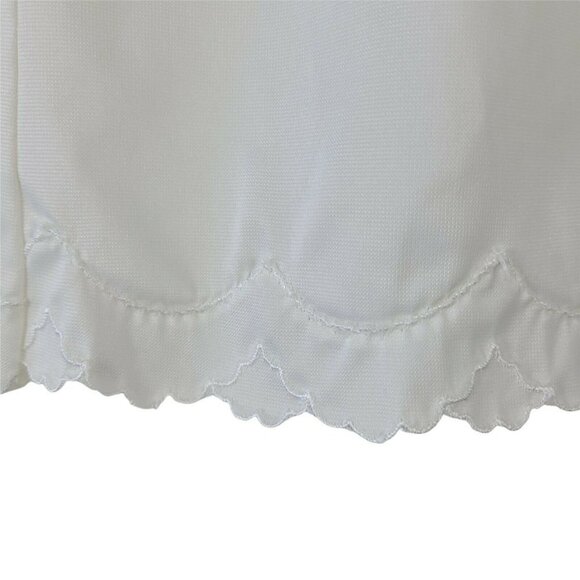 Vintage Van Roalte Half Slip White Small All Dupont Nylon Embroidered Hem USA - Picture 3 of 7